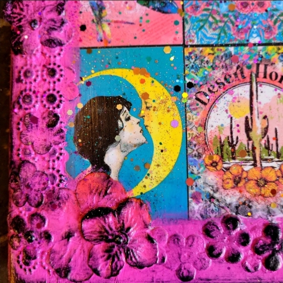 Sparkly Pink Journal Set Composition Style Pop Art Bright Book Diary - Picture 5 of 7